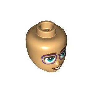 LEGO® Mini Doll Head Friends with Thick Reddish Brown