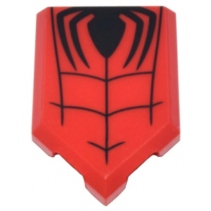LEGO® Tile Modified 2x3 Pentagonal with Black Spider