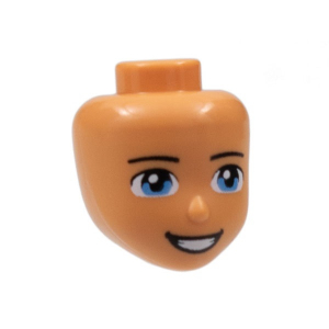LEGO® Mini Doll Head Friends Male with Black Eyebrows