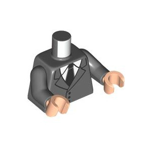 LEGO® Torso Suit Jacket with 3 Buttons over White Shirt