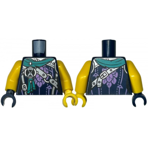 LEGO® Torso Robe with Medium Lavender Leaves