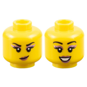 LEGO® Minifigure Head Dual Sided Female Black Eyebrows
