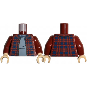 LEGO® Mini-Figurine Torse Chemise à Carreaux (3J)