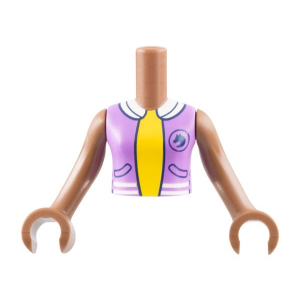 LEGO® Torso Mini Doll Girl Medium Lavender Vest
