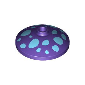 LEGO® Plate Ronde 3x3 Imprimée Champignon