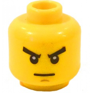 LEGO® Mini-Figurine Tête Homme Sourcils Froncés (5K)
