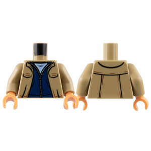 LEGO® Torso Open Jacket with Pockets Dark Blue Sweater