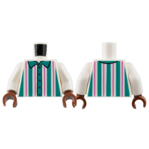 LEGO® Mini-Figurine Torse Tee-Shirt Rayures (3K)