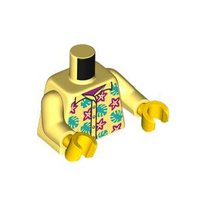 LEGO® Mini-Figurine Torse Chemise Fleur (2Q)