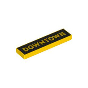 LEGO® Plate Lisse 1x4 Imprimée Panneau Downtown
