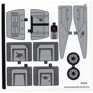 LEGO® Autocollant Stickers Set 75337 Star-Wars