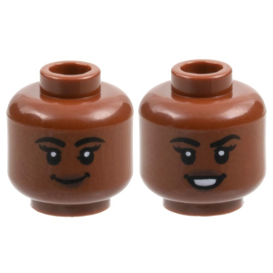 LEGO® Mini-Figurine Tête Femme 2 Expressions (3D)