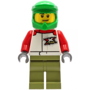 LEGO® Mini-Figurine Homme City Pilote Vtt