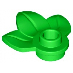 LEGO® Plant Plate Round 1x1 With 3 Leaves