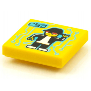 LEGO® Tile 2x2 Bob Character