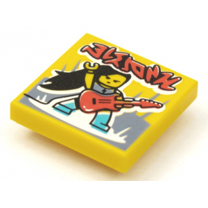 LEGO® Tile 2x2 Guitarist