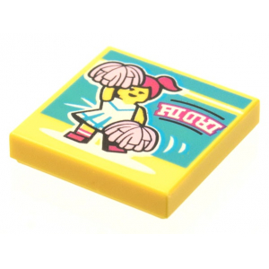 LEGO® Tile 2x2 Pompom Girl