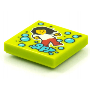 LEGO® Tile 2x2 Girl With Bubbles