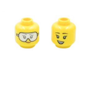 LEGO® Mini-Figurine - Tête Femme Avec 2 Expressions (1F)