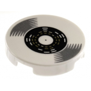 LEGO® Plate Lisse 2x2 Imprimée Disque Vinyle