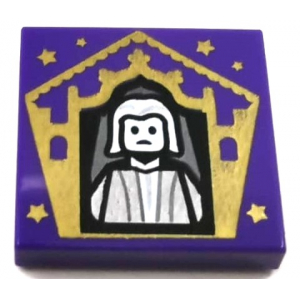 LEGO®  Tile 2x2 with Chocolate Frog Card Nicholas Flamel