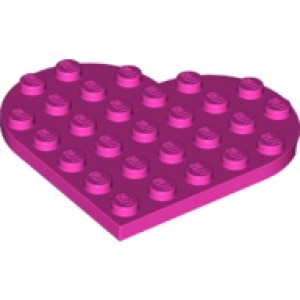 LEGO® Plate 6x6 en Forme de  Coeur