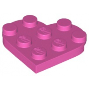 LEGO® Plate 3x3 En Forme de Coeur