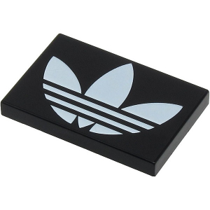 LEGO® Plate Lisse 2x3 Imprimée Logo ADIDAS