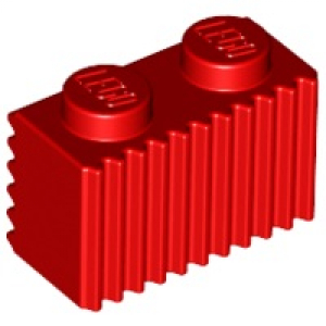 LEGO® Brick Modified 1x2 with Grille - Fluted
