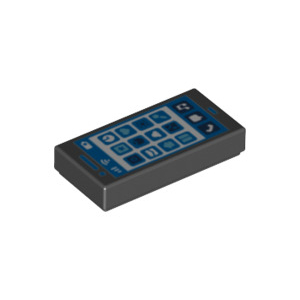 LEGO® Tile 1x2 with Groove with Cell Phone Screen