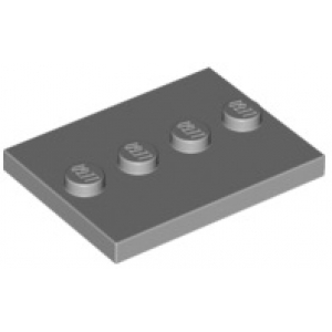 LEGO® Plate Lisse 3x4 Avec 4 Tenons au Centre