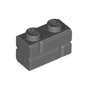 LEGO® Brick 1x2 with Masonry Profile