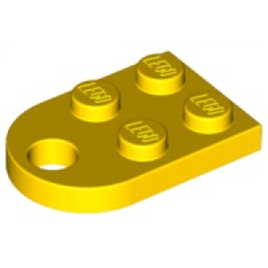 LEGO® Plate 2x3 - Arrondie et Passage Pour Connecteur