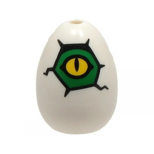 LEGO® Egg with Hole on Top with Yellow and Green Alligator