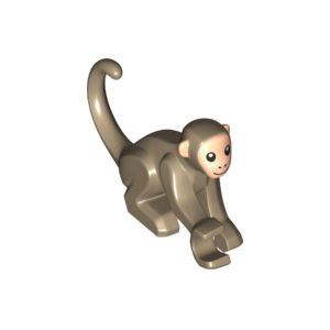 LEGO® Monkey with Light Nougat Face and Ears Pattern