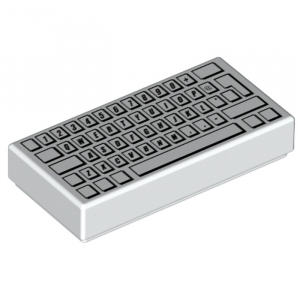 LEGO® Tile 1x2 with Groove with Computer Keyboard