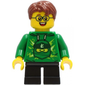 LEGO® Minifigure Boy - Green Ninjago Hoodie