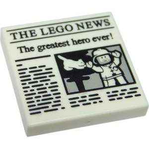 LEGO® Tile 2x2 Décorated Newspaper