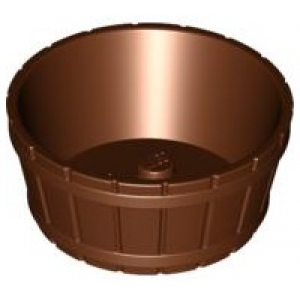 LEGO® Container Barrel Half Large with Axle Hole