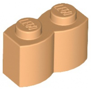 LEGO® Brick Modified 1x2 with Log Profile