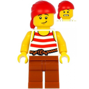 LEGO® Minifigure Pirate Red Head Wrap