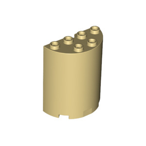 LEGO® Demi-Cylindre 2x4x4