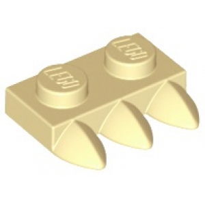 LEGO® Plate Modified 1x2 with 3 Teeth