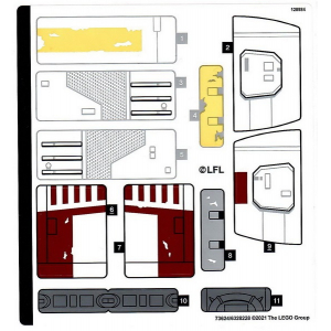 LEGO® Stickers Sheet for Set 75301