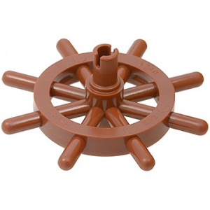 LEGO® Boat Ship's Wheel with Slotted Pin