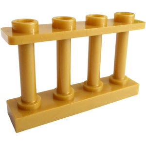 LEGO® Fence 1x4x2 Spindled with 4 Studs