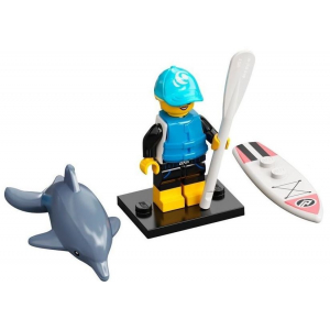 LEGO® Minifigure Surfer with Dolphin