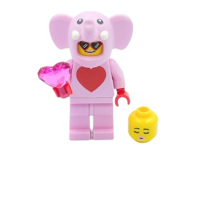 LEGO® Minifigure Woman - Love - Heart - Elephant