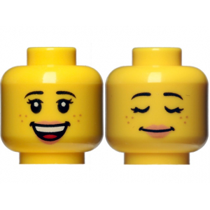 LEGO® Mini-Figurines - Tête Femme Avec 2 Expressions (1J)