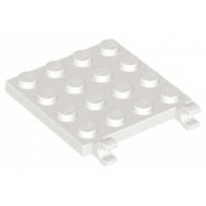 LEGO® Plate Modified 4x4 with 2 Open O Clips